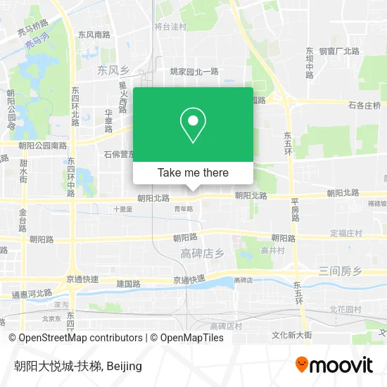 朝阳大悦城-扶梯 map