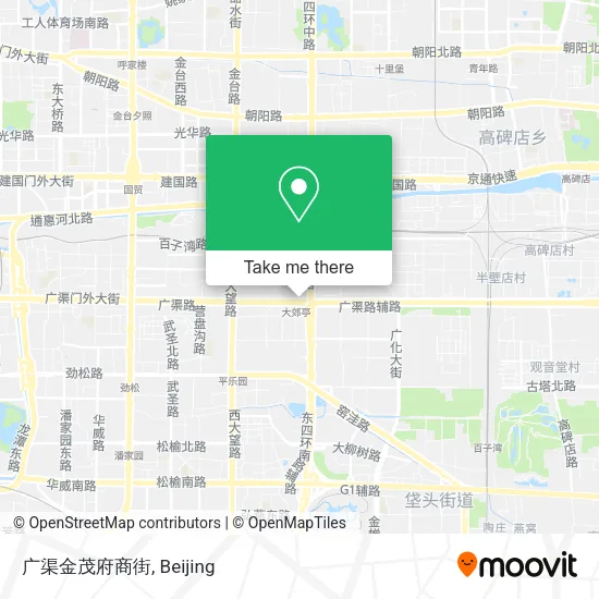广渠金茂府商街 map
