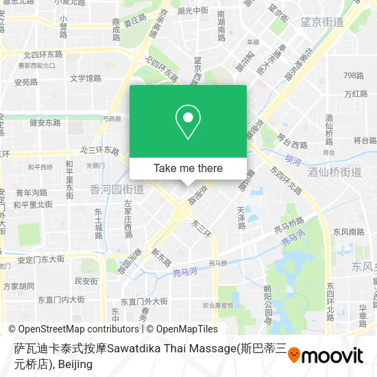 萨瓦迪卡泰式按摩Sawatdika Thai Massage(斯巴蒂三元桥店) map