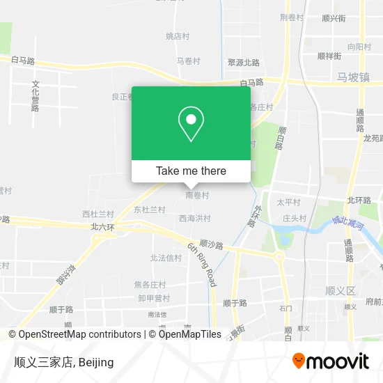 顺义三家店 map