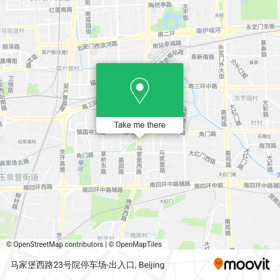 马家堡西路23号院停车场-出入口 map