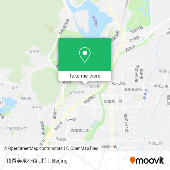 顶秀美泉小镇-北门 map