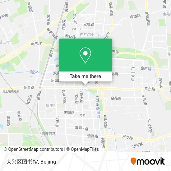 大兴区图书馆 map