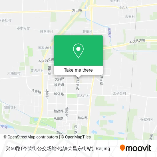 兴50路(今荣街公交场站-地铁荣昌东街站) map