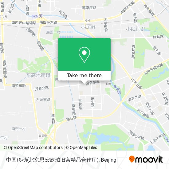中国移动(北京思宏欧珀旧宫精品合作厅) map