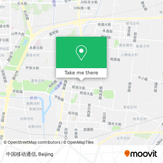 中国移动通信 map