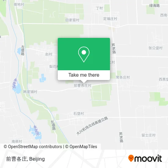 前曹各庄 map