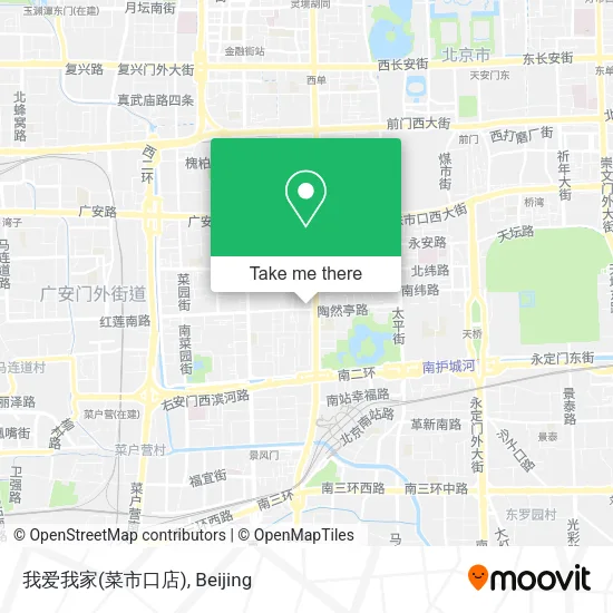 我爱我家(菜市口店) map
