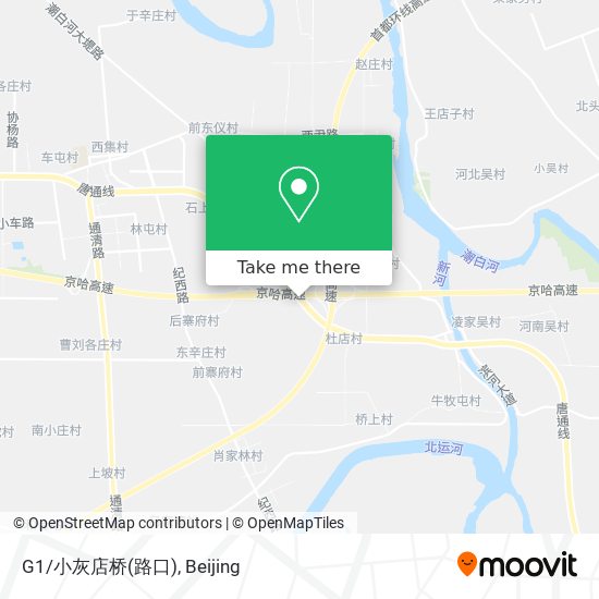 G1/小灰店桥(路口) map