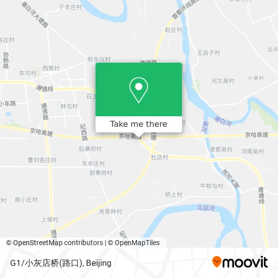 G1/小灰店桥(路口) map
