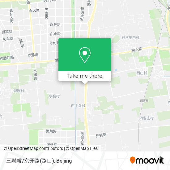 三融桥/京开路(路口) map
