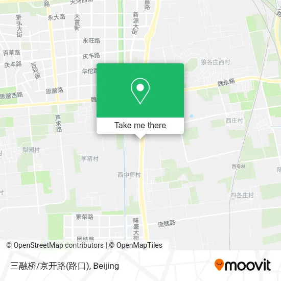 三融桥/京开路(路口) map