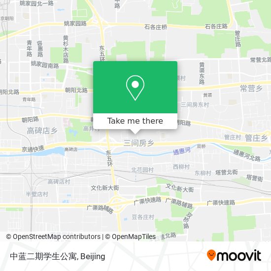 中蓝二期学生公寓 map
