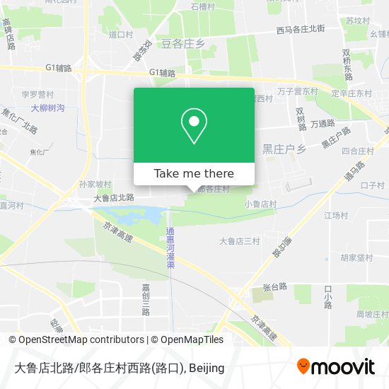 大鲁店北路/郎各庄村西路(路口) map