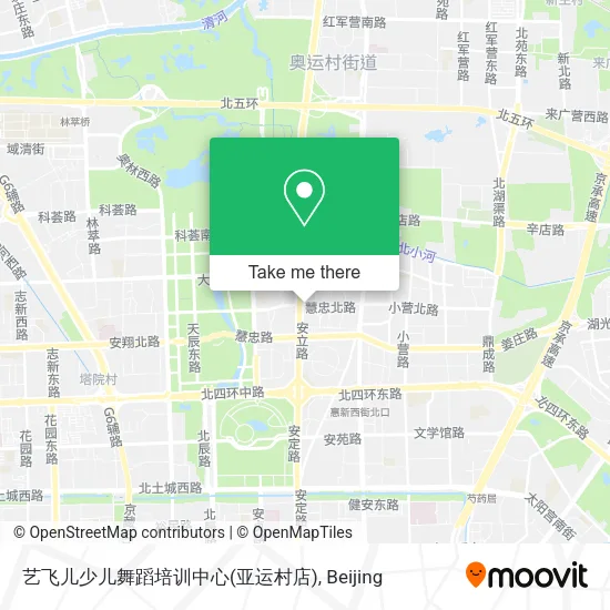 艺飞儿少儿舞蹈培训中心(亚运村店) map