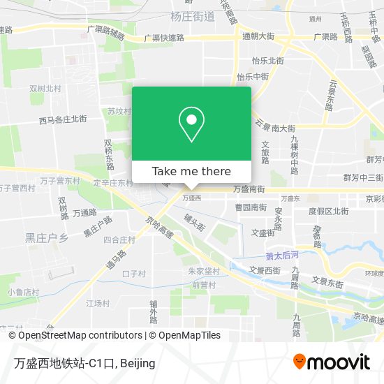 万盛西地铁站-C1口 map
