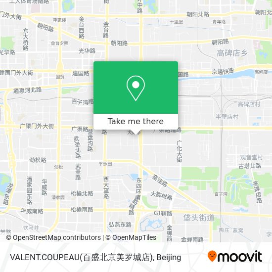 VALENT.COUPEAU(百盛北京美罗城店) map