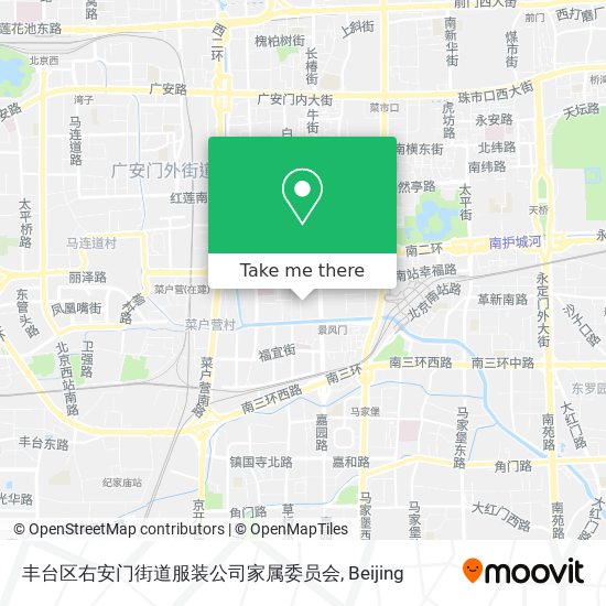 丰台区右安门街道服装公司家属委员会 map