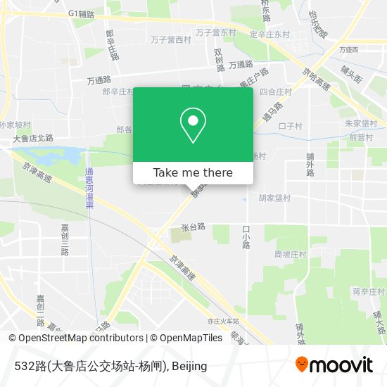 532路(大鲁店公交场站-杨闸) map