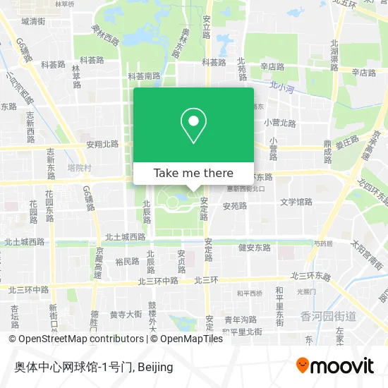 奥体中心网球馆-1号门 map