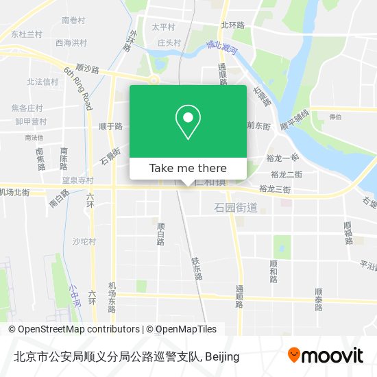 北京市公安局顺义分局公路巡警支队 map