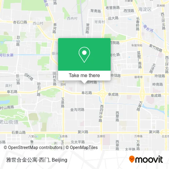 雅世合金公寓-西门 map