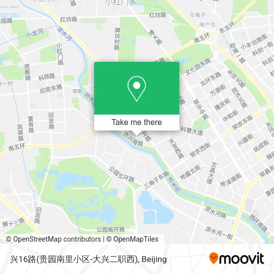 兴16路(贵园南里小区-大兴二职西) map