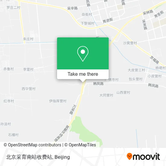 北京采育南站收费站 map
