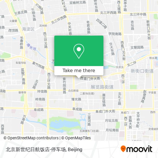 北京新世纪日航饭店-停车场 map