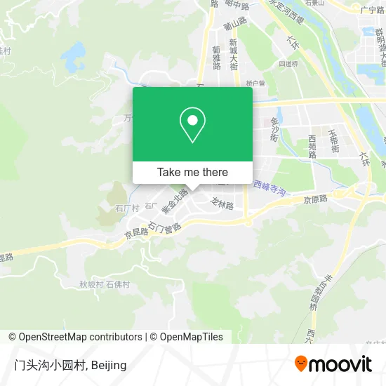 门头沟小园村 map