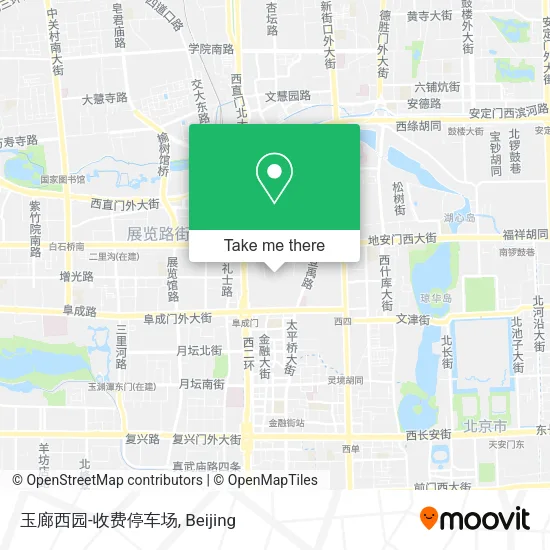 玉廊西园-收费停车场 map