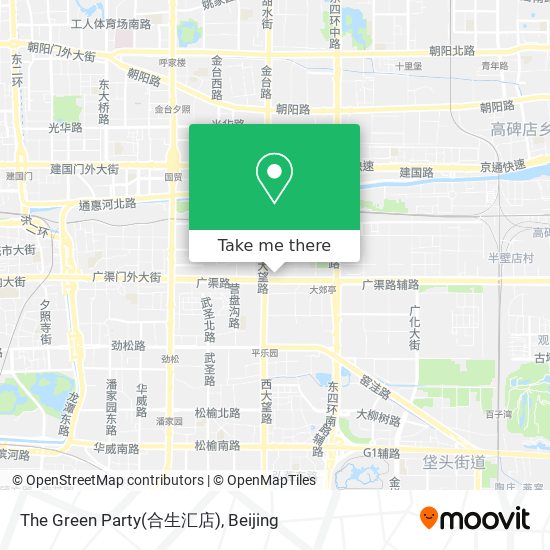 The Green Party(合生汇店) map