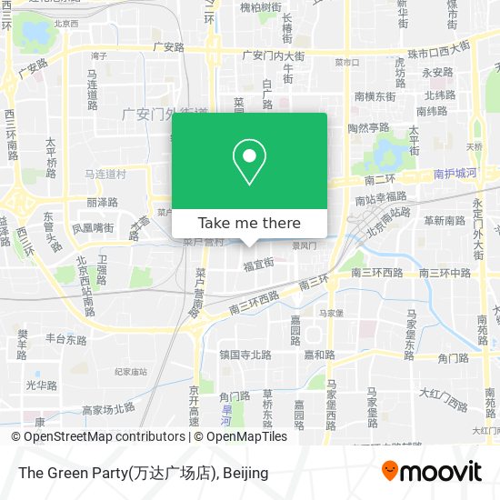 The Green Party(万达广场店) map