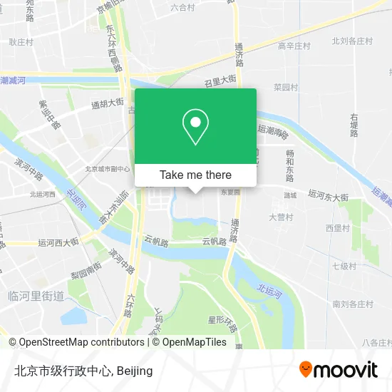 北京市级行政中心 map
