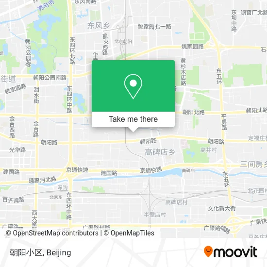 朝阳小区 map