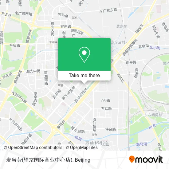 麦当劳(望京国际商业中心店) map