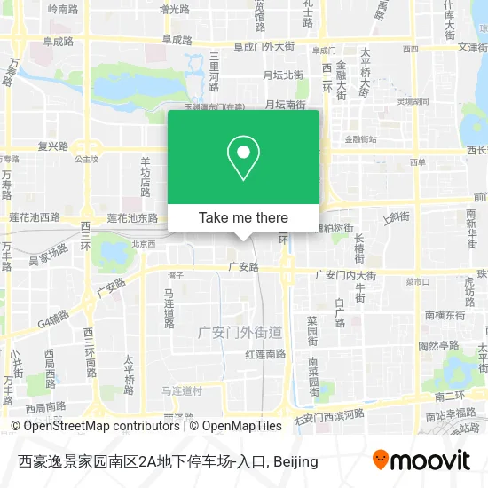西豪逸景家园南区2A地下停车场-入口 map
