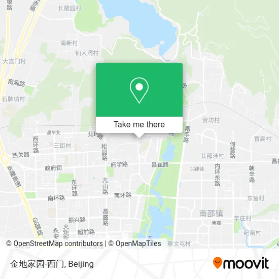 金地家园-西门 map