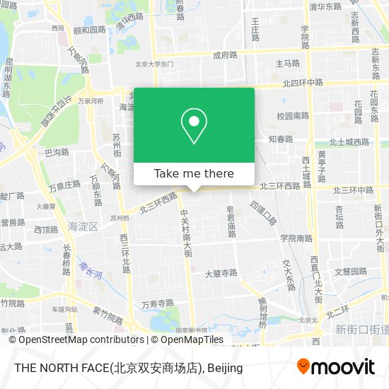 THE NORTH FACE(北京双安商场店) map