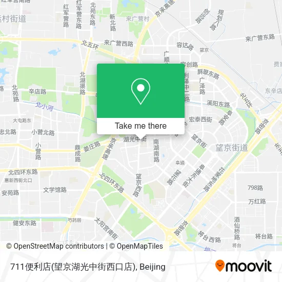 711便利店(望京湖光中街西口店) map