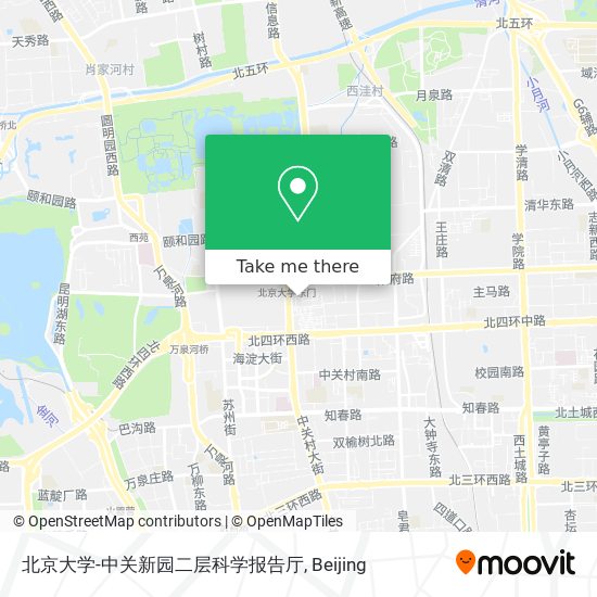 北京大学-中关新园二层科学报告厅 map