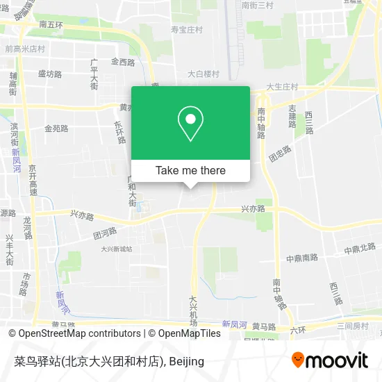 菜鸟驿站(北京大兴团和村店) map