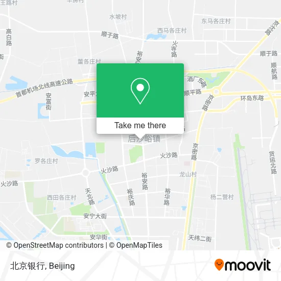 北京银行 map