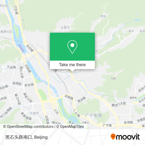 黑石头路南口 map