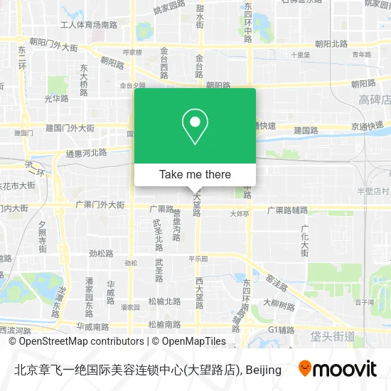 北京章飞一绝国际美容连锁中心(大望路店) map