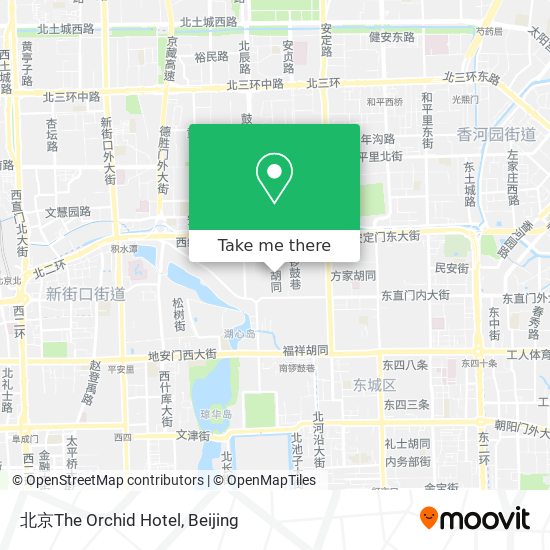 北京The Orchid Hotel map