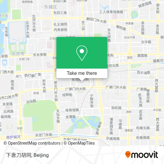 下唐刀胡同 map