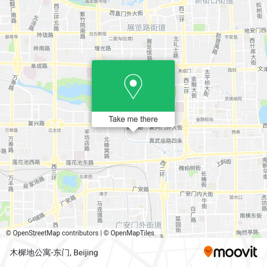 木樨地公寓-东门 map