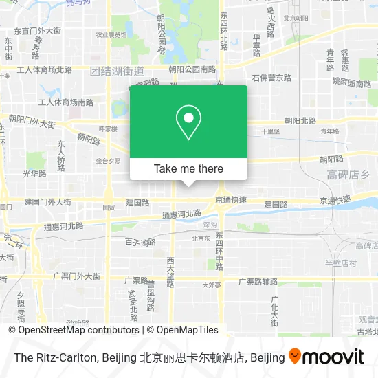 The Ritz-Carlton, Beijing 北京丽思卡尔顿酒店 map