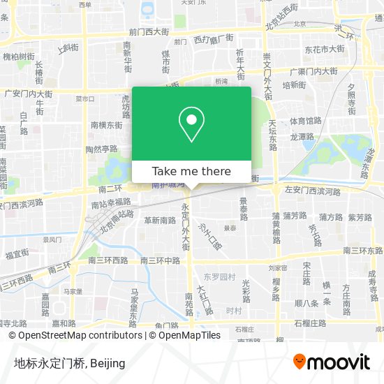 地标永定门桥 map